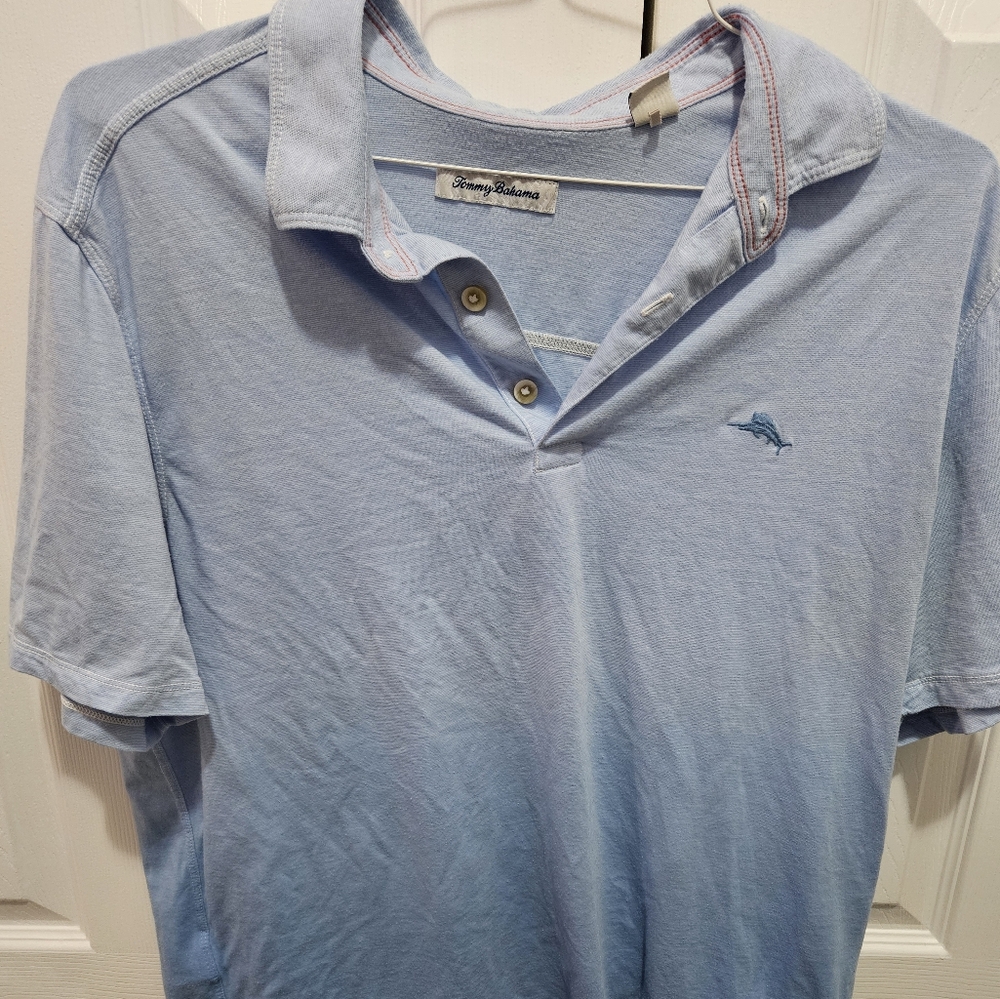 Tommy Bahama hombre blue polo